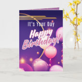 Het is uw tijd, een gelukkige verjaardag (Psalm 71 Kaart (Gele Bloem)