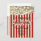 Het is Uw Uitnodiging van de Partij 12 lijnen 2 ve (Voorkant / Achterkant)