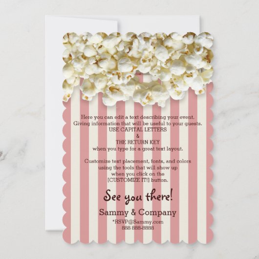 Het is Uw Uitnodiging van de Partij 12 lijnen 2 ve (Achterkant)