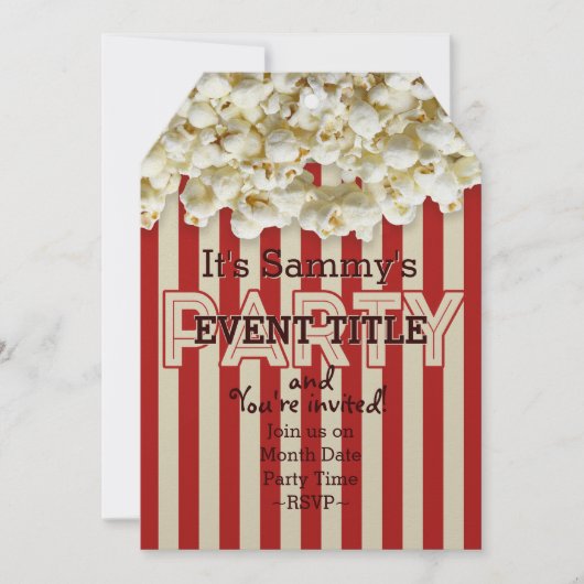 Het is Uw Uitnodiging van de Partij 12 lijnen 2 ve (Voorkant)