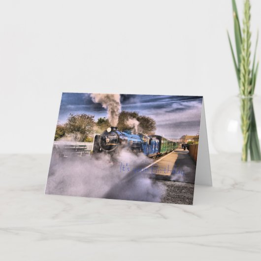 Het is uw Verjaardag, de Kaart van de Trein van de (Voorkant)