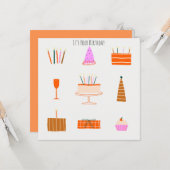 Het is uw verjaardag eigenzinnige Schattigee teken Kaart (Voorkant / Achterkant in situ)