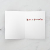 Het is uw verjaardag Olde Booke Design Kaart (Binnen)