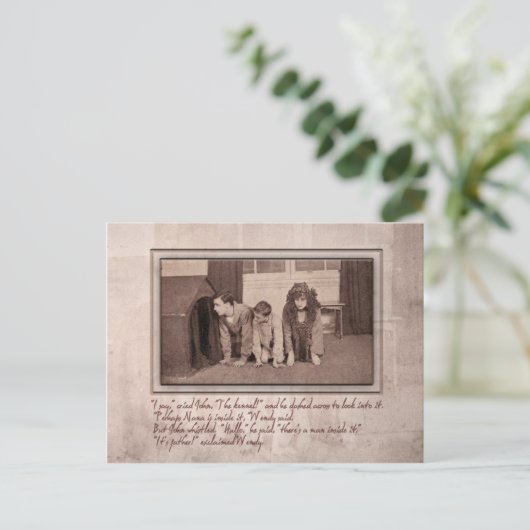 Het is vader, ExclaimWendy. Briefkaart (Staand voorkant)