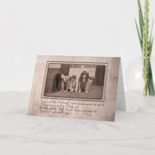 Het is Vader, uitriep Wendy Feestdagen Kaart