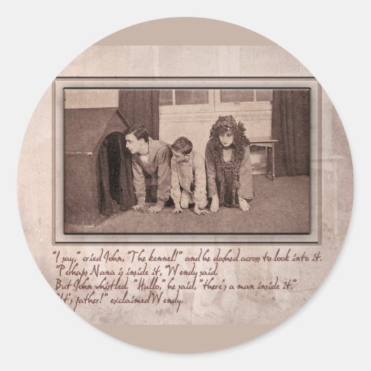 Het is vader, verkondigde Wendy Ronde Sticker (Voorkant)