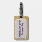 Het is vakantietijd bagagelabel (Achterkant verticaal)
