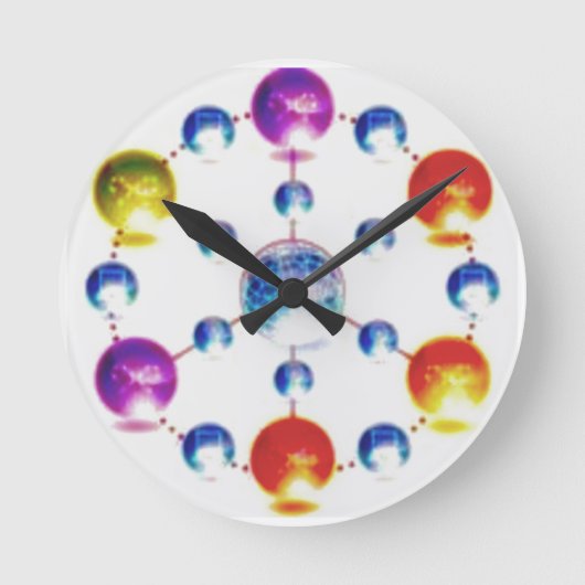 Het is vakantietijd ronde klok (Voorkant)