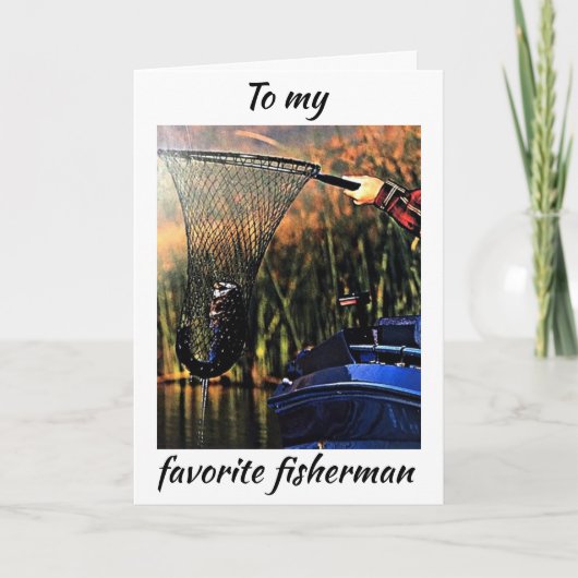 HET IS VALENTIJNSDAG *MIJN FAVORIETE VISHERMAN** KAART (Voorkant)