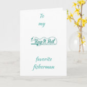 HET IS VALENTIJNSDAG *MIJN FAVORIETE VISHERMAN** KAART (Gele Bloem)