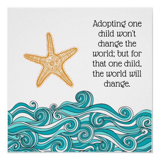 Het is van belang voor deze ene Starfish Perfect Poster (Voorkant)