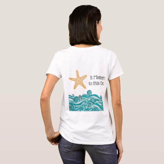 Het is van belang voor deze ene Starfish T-shirt (Achterkant volledig)