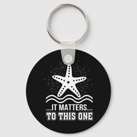 Het is van belang voor één Inspirerend vis Sleutelhanger (Voorkant)