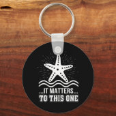 Het is van belang voor één Inspirerend vis Sleutelhanger (Voorkant)