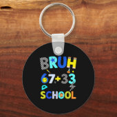 Het is van Bruh 67 33 dagen school Sleutelhanger (Voorkant)