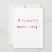 Het is vandaag de dag een opruiend hart kaart (Achterkant)