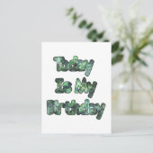 Het is vandaag mijn verjaardag Hakuna Matata.png Briefkaart (Staand voorkant)