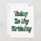 Het is vandaag mijn verjaardag Hakuna Matata.png Briefkaart (Voorkant / Achterkant)