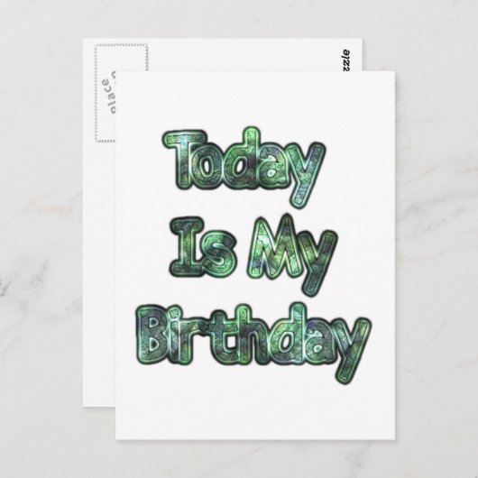 Het is vandaag mijn verjaardag Hakuna Matata.png Briefkaart (Voorkant / Achterkant)