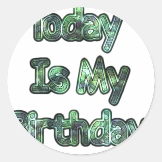 Het is vandaag mijn verjaardag Hakuna Matata.png Ronde Sticker (Voorkant)