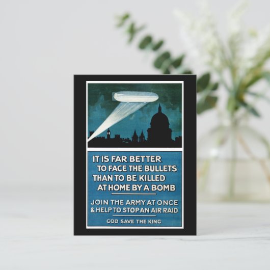 Het is veel beter om de kogels te zien... briefkaart (Staand voorkant)