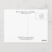 Het is veel beter om de kogels te zien... briefkaart (Achterkant)