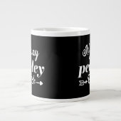 Het is veel te druk buiten typografie grote koffiekop (Voorkant)
