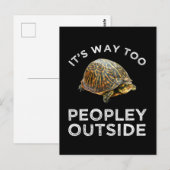 Het is veel te veel mensen buiten briefkaart (Voorkant / Achterkant)