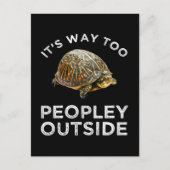 Het is veel te veel mensen buiten briefkaart (Voorkant)