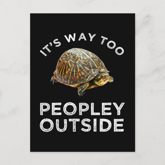 Het is veel te veel mensen buiten briefkaart (Voorkant)