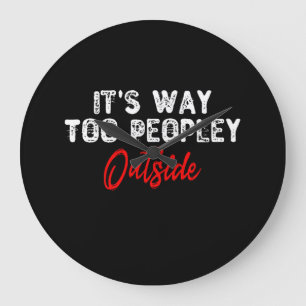 Het is veel te veel mensen buiten grote klok