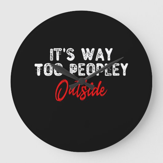 Het is veel te veel mensen buiten grote klok (Voorkant)