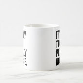 Het is veel te veel mensen buiten koffiemok (Center)