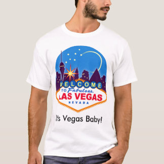 Het is Vegas Baby! Mannen-T-shirt T-shirt