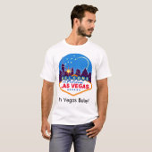 Het is Vegas Baby! Mannen-T-shirt T-shirt (Voorkant volledig)
