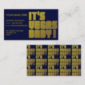 Het is Vegas Baby. Visitekaartje (Voorkant / Achterkant)