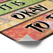 Het is veilig om te proberen - Motivatie inspirere Poster (Hoek)