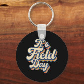 Het is Velddag Y'all Cute Teacher Field Da Sleutelhanger (Voorkant)