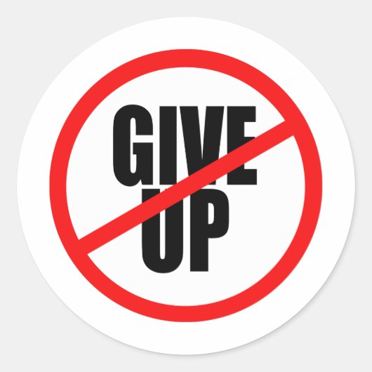 het is verboden op te geven ronde sticker (Voorkant)