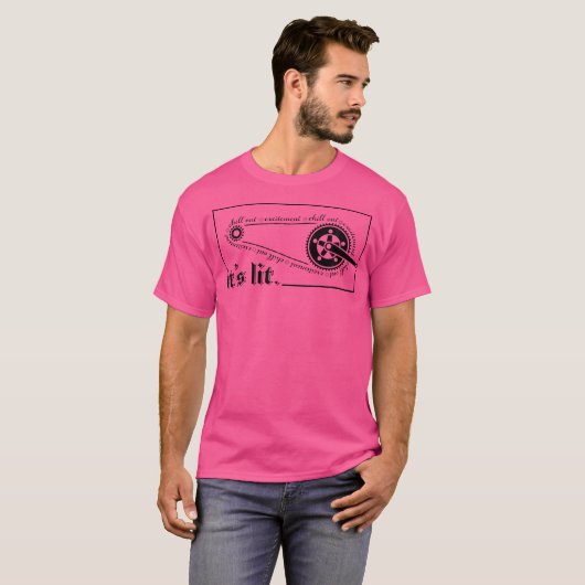 Het is verlichte zuigerfiets BMX opwinding Chillou T-shirt (Voorkant volledig)