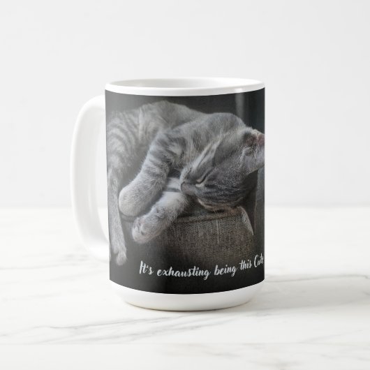 Het is vermoeiend om zo schattig te zijn koffiemok (Voorkant links)