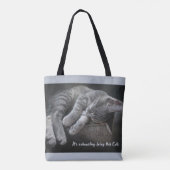 Het is vermoeiend om zo schattig te zijn tote bag (Achterkant)