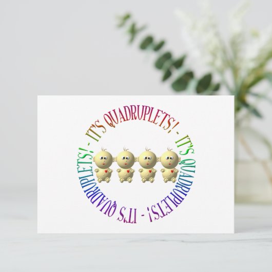 Het is viervoudig! (Staand voorkant)