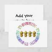 Het is viervoudig! kaart (Voorkant / Achterkant)