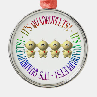 Het is viervoudig! metalen ornament