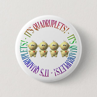 Het is viervoudig! ronde button 5,7 cm