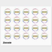 Het is viervoudig! ronde sticker (Vel)