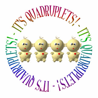 Het is viervoudig! staand fotobeeldje