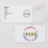 Het is viervoudig! visitekaartje (Voorkant / Achterkant)