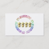 Het is viervoudig! visitekaartje (Achterkant)